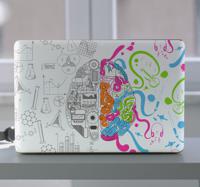 Laptop sticker duo hersenen