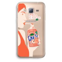Peach please!: Samsung Galaxy J3 (2016) Transparant Hoesje