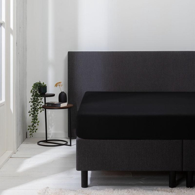 Hoeslaken - Luna Stretch - 2-PACK - 160x200cm - Zwart - Luna Bedding - Dekbed-Discounter.nl