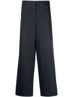 Acne Studios pantalon droit à patch logo - Bleu - thumbnail