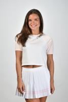 Sporty & Rich t-shirt Wellness Club Flocked TO084620010WH55 white/pink dolphin