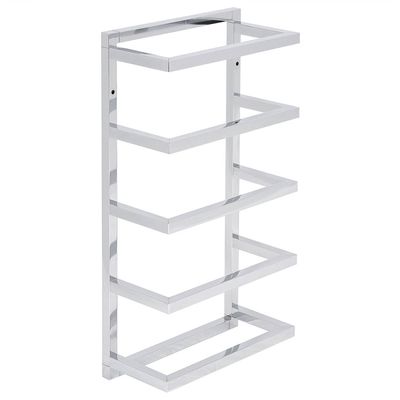 Beliani CINTRA - Handdoekrek-Zilver-Staal