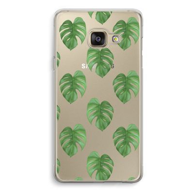 Monstera leaves: Samsung A3 (2017) Transparant Hoesje