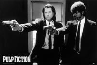 Poster Pulp Fiction Black and White Guns 91,5x61cm - thumbnail