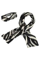 Like Flo winter sjaal + hoofdband meisjes - zwart/wit - Nila - geweven, zebra Like Flo winter sjaal + hoofdband meisjes - zwart/wit - Nila - geweven, zebra