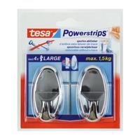 Tesa haak l chroom glans