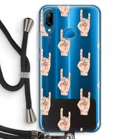 Rock: Huawei P20 Lite Transparant Hoesje met koord