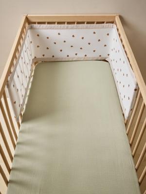 Ademende bedbumper HARTEN kameel Ademende bedbumper HARTEN kameel