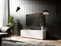 Tv-meubel KINGSTON 1 klapdeur 105 cm wit - thumbnail