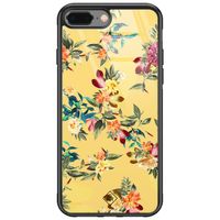 iPhone 8 Plus/7 Plus glazen hardcase - Florals for days iPhone 8 Plus/7 Plus glazen hardcase - Florals for days