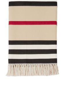 Burberry couverture Icon Stripe en coton - Tons neutres