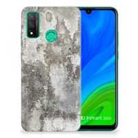 Huawei P Smart 2020 TPU Siliconen Hoesje Beton Print