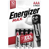 Energizer Max AAA batterij (potlood) Alkaline 1.5 V 4 stuk(s) - thumbnail