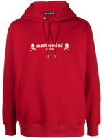 Mastermind Japan hoodie en coton à logo imprimé - Rouge