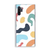 Memphis Shapes Blue: Samsung Galaxy Note 10 Plus Transparant Hoesje