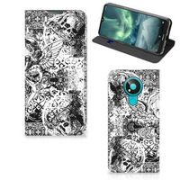 Mobiel BookCase Nokia 3.4 Skulls Angel - thumbnail