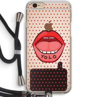 Yolo Denise: iPhone 6 / 6S Transparant Hoesje met koord