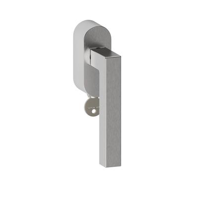 Hardbrass Raamkruk draaikiep Geneve ovaal afsluitbaar SKG*** - RVS
