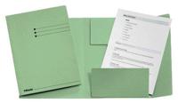 Dossiermap Esselte A4 3 kleppen manilla 275gr groen