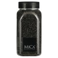 Mica Decorations decoratie stenen/granulaat - 650ml - antraciet - hobby steentjes