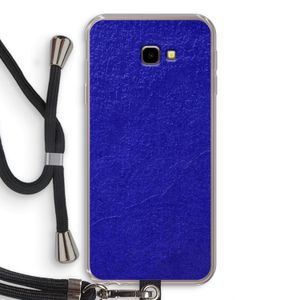 Majorelle Blue: Samsung Galaxy J4 Plus Transparant Hoesje met koord