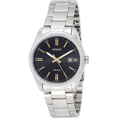 Horloge Heren Casio DATE Zwart Zilverkleurig (Ø 39 mm)