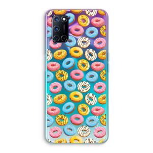 Pink donuts: Oppo A52 Transparant Hoesje