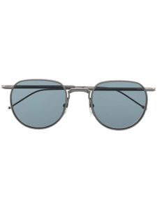 Thom Browne Eyewear lunettes de soleil à monture ronde - Gris