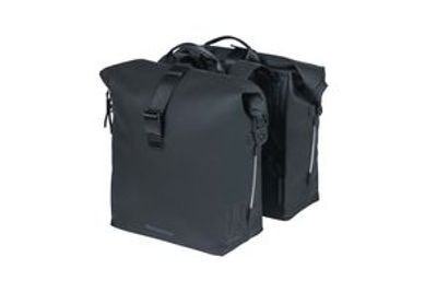 Basil soho nordlicht dubbele fietstas - waterdicht, zwart, 41l