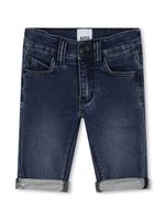 BOSS Kidswear logo-embossed straight-leg jeans - Bleu - thumbnail