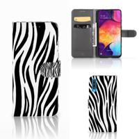 Samsung Galaxy A50 | Telefoonhoesje | Met pasjeshouder | Zebra Samsung Galaxy A50 | Telefoonhoesje | Met pasjeshouder | Zebra