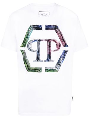 Philipp Plein t-shirt à logo imprimé - Blanc