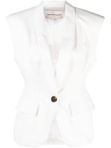 Alexandre Vauthier veston à simple boutonnage - Blanc