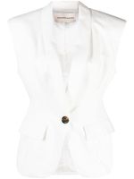 Alexandre Vauthier veston à simple boutonnage - Blanc