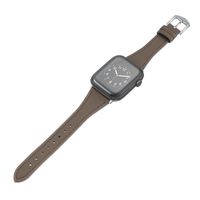 Bandje geschikt voor Apple Watch 42/44MM - Maat L - Sportband - Horlogebandje - Polsband - Kunstleer - Bruin