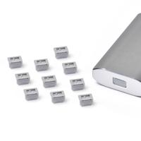 Smartkeeper MD04P1GY Mini DisplayPort-slot Set van 10 stuks Grijs Zonder sleutel Smartkeeper MD04P1GY Mini DisplayPort-slot Set van 10 stuks Grijs Zonder sleutel