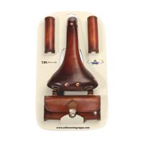 Selle Monte Grappa Monte grappa set charleston sporting 3-delig leer d-bruin