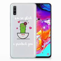 Samsung Galaxy A70 Telefoonhoesje met Naam Cactus Glad