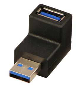 LINDY USB 3.2 Gen 1 (USB 3.0) Adapter [1x USB 3.2 Gen 1 stekker A (USB 3.0) - 1x USB 3.2 Gen 1 bus A (USB 3.0)] 71260