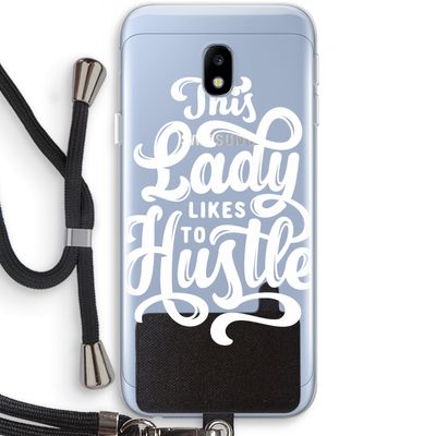 Hustle Lady: Samsung Galaxy J3 (2017) Transparant Hoesje met koord
