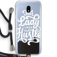 Hustle Lady: Samsung Galaxy J3 (2017) Transparant Hoesje met koord