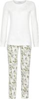 Warme katoenen pyjama wit