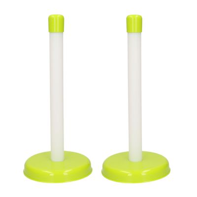 2x Keukenrollen/keukenpapierhouders groen 29 cm