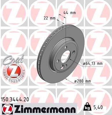 Remschijf Coat Z 150344420