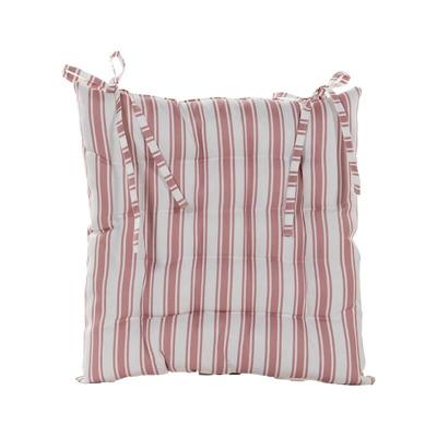 Stoelkussen 38x38 cm Roze Streep - Annas collection