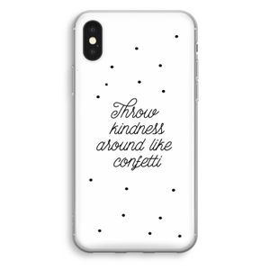 Confetti: iPhone XS Transparant Hoesje