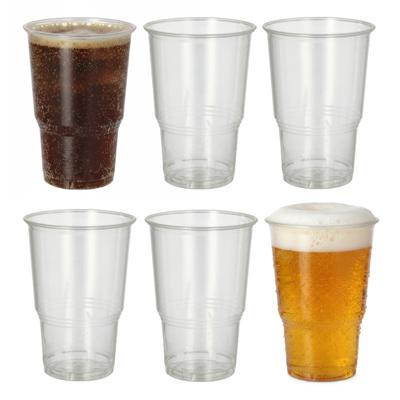 PLA frisdrank/bier glazen - 25x stuks - 250 ml - Horeca drinkbekers - transparant PLA frisdrank/bier glazen - 25x stuks - 250 ml - Horeca drinkbekers - transparant