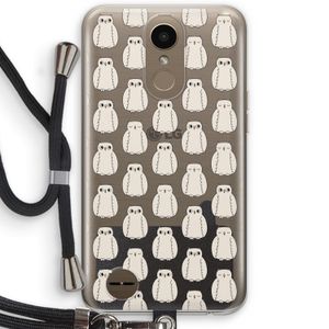 Uilen: LG K10 (2017) Transparant Hoesje met koord