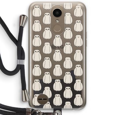 Uilen: LG K10 (2017) Transparant Hoesje met koord