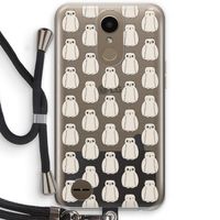 Uilen: LG K10 (2017) Transparant Hoesje met koord